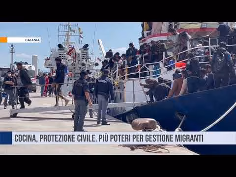 Catania. Cocina, protezione civile: "Più poteri per gestione migranti