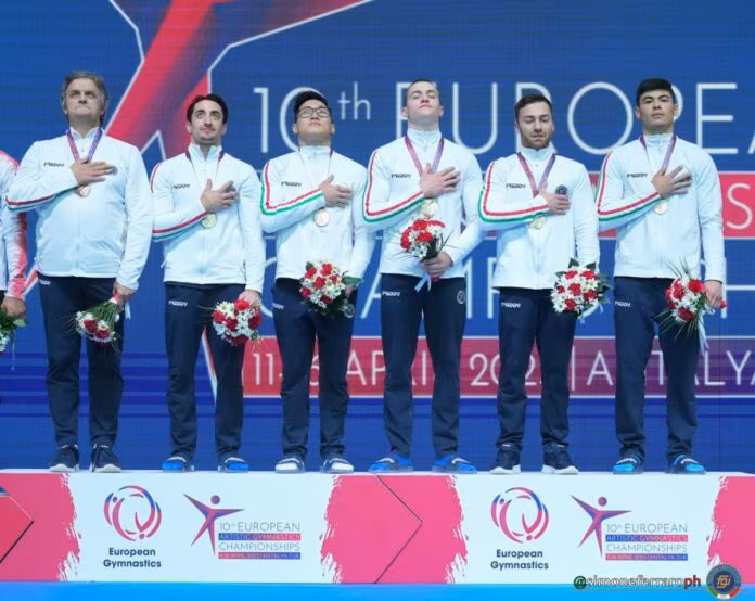 Ginnastica artistica, Italia oro europeo a squadre uomini