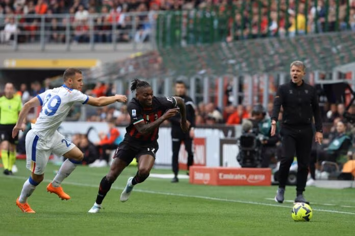 Il Milan piega il Lecce e ritrova i 3 punti, Leao-show