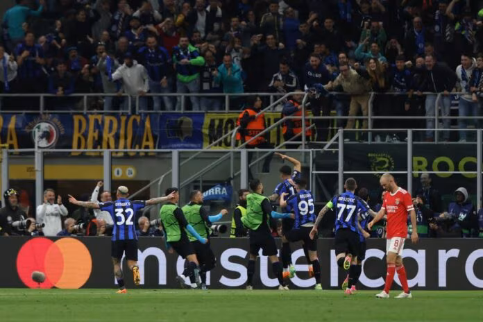 Inter-Benfica 3-3, nerazzurri in semifinale con il Milan
