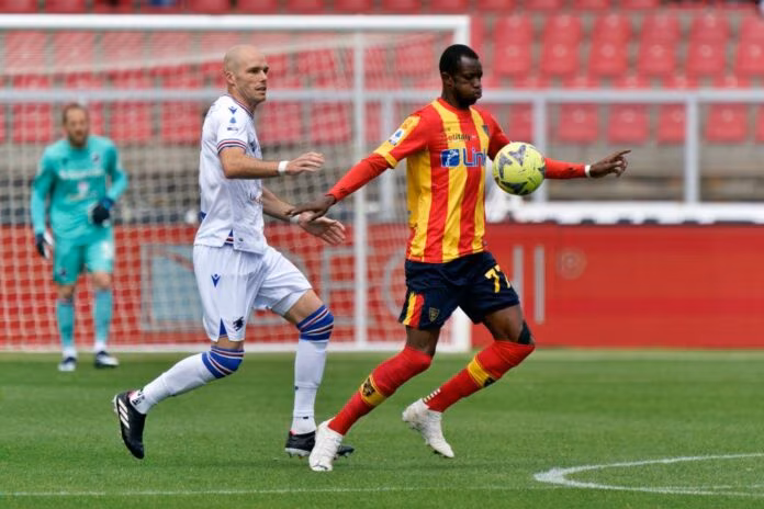 Lecce-Sampdoria 1-1, a Ceesay risponde Jesè