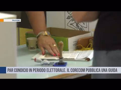 Palermo. Par condicio in periodo elettorale