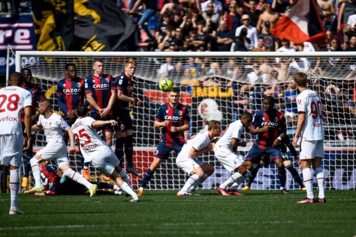 Pobega risponde a Sansone, Bologna-Milan 1-1