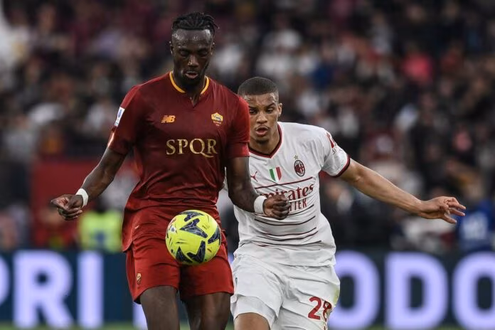 Roma-Milan 1-1, Abraham e Saelemaekers in gol nel recupero