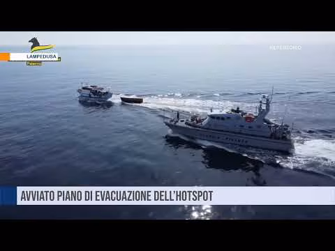Avviato il piano di evacuazione dell’hotspot di Lampedusa