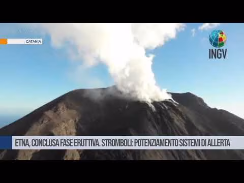Catania. Etna, conclusa fase eruttiva