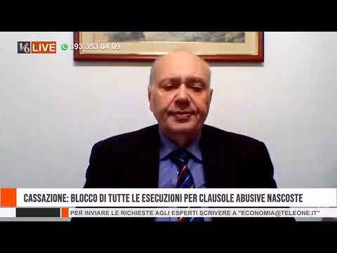 16LIVE| CASSAZIONE: BLOCCO ESECUZIONI PER CLAUSOLE ABUSIVE NASCOSTE | L'AVV