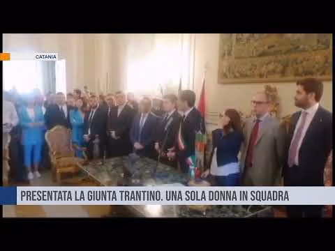 Catania. Presentatala giunta Trantino