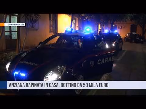 Termini Imerese. Anziana rapinata in casa