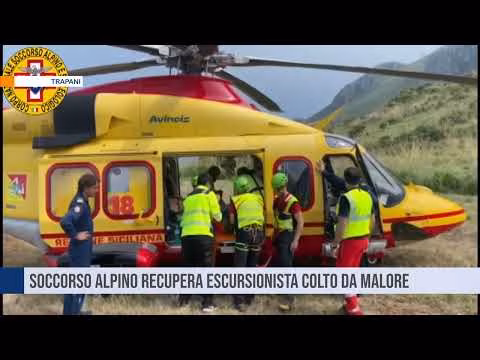 Trapani- Soccorso alpino interviene per recuperare escursionista colto da malore