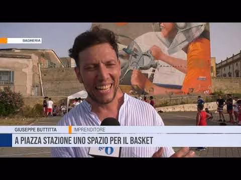A Bagheria, in Piazza Stazione, è stato inaugurato uno spazio per il basket