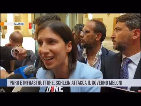A Palermo Elly Schlein attacca il governo Meloni su Pnrr e infrastrutture