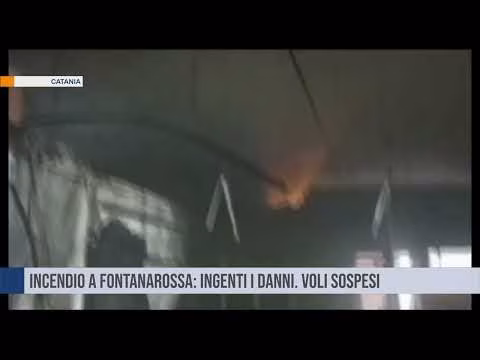 Catania. Incendio a Fontanarossa: ingenti i danni