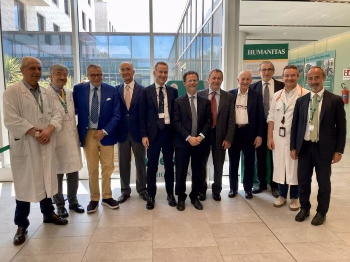 Il rettore Priolo in visita a Humanitas Istituto Clinico Catanese