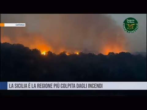 La Sicilia è la regione più colpita dagli incendi