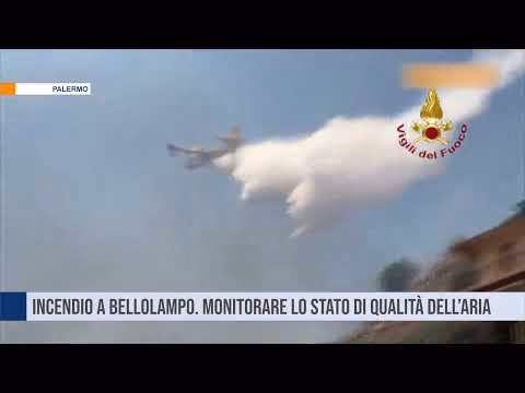 Palermo. Incendio a Bellolampo