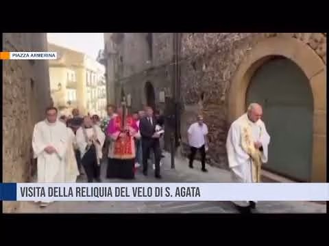 Piazza Armerina. Visita della reliquia del Velo di S