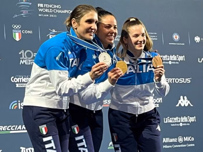 Quattro medaglie mondiali per l’Italscherma, oro Volpi