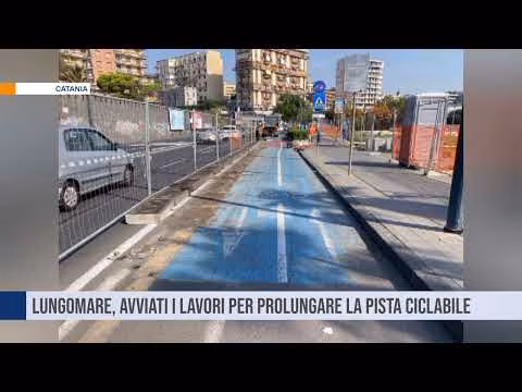 Catania. Lungomare, avviati i lavori per prolungare la pista ciclabile .