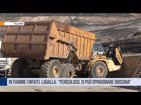 Palermo. In fiamme i rifiuti