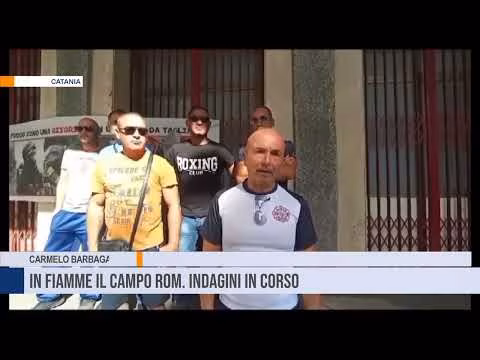 Catania. In fiamme il campo Rom