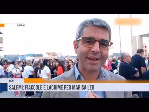 Salemi: fiaccole e lacrime per Marisa Leo