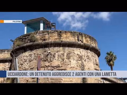 Ucciardone: un detenuto aggredisce due agenti con una lametta