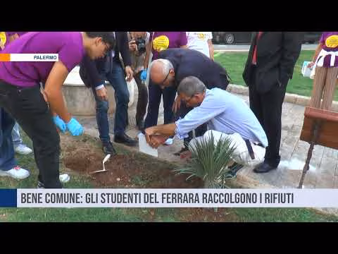 Bene comune: gli studenti del Ferrara di Palermo raccolgono i rifiuti