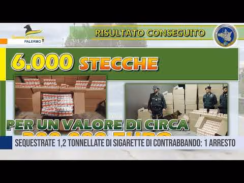 Palermo, sequestrate 1,2 tonnellate di sigarette di contrabbando: 1 arresto