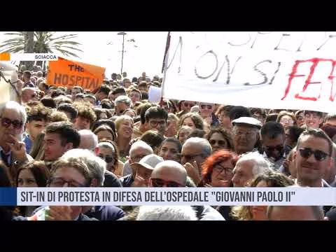 Sciacca, protesta in difesa dell'Ospedale "Giovanni Paolo II"
