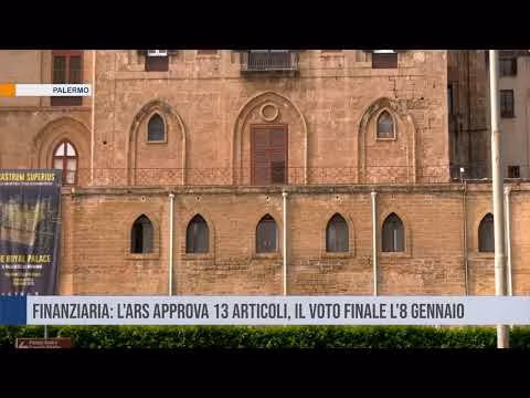 Finanziaria: l'Ars approva 13 articoli, il voto finale l'8 gennaio