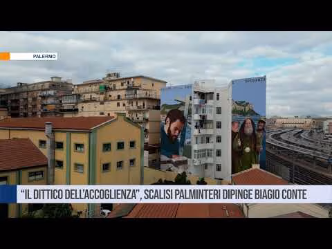 “Il dittico dell’accoglienza”, Igor Scalisi Palminteri dipinge Biagio Conte