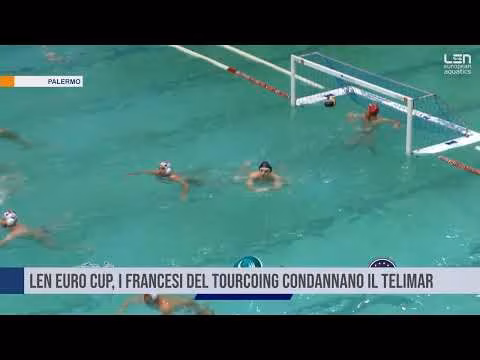 Palermo - LEN Euro Cup, i francesi del Tourcoing condannano il Telimar