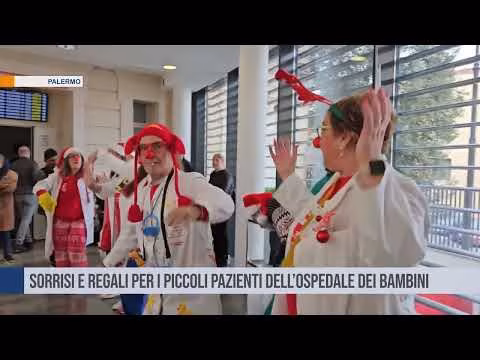 Palermo, sorrisi e regali per i piccoli pazienti dell’Ospedale dei bambini