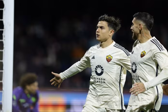 La Roma vince a Salerno e si avvicina al quarto posto