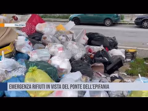 Palermo: emergenza rifiuti in vista del ponte dell’Epifania