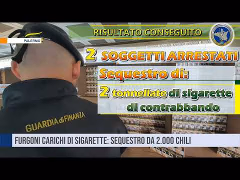 Palermo. Furgoni carichi di sigarette: sequestro da 2