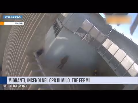 Trapani, incendi nel CPR di Milo