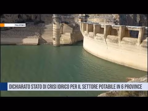 Dichiarato lo stato di crisi idrico per il settore potabile in sei province