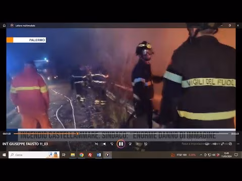 Incendio a Castellammare: danno all’ambiente e all’immagine