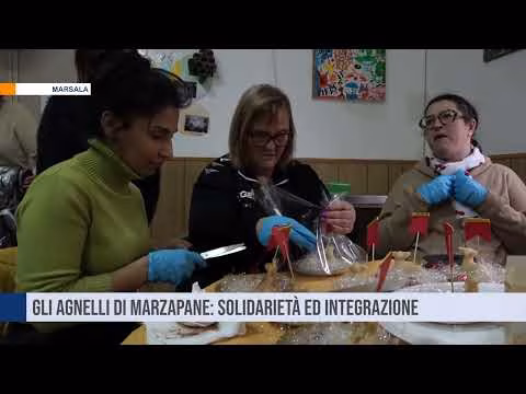 Marsala, gli agnelli di marzapane: solidarietà ed integrazione