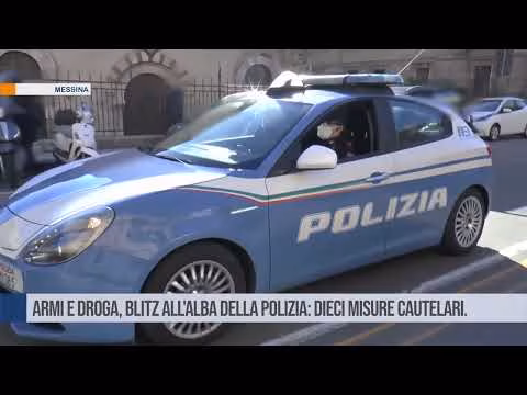 Messina. Armi e droga, blitz all'alba della polizia: dieci misure cautelari.