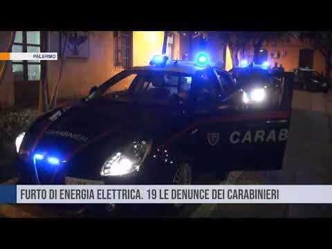 Palermo. Furto di energia elettrica