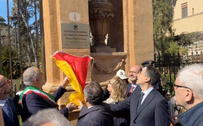 Palermo, il parco di Villa Trabia intitolato a Ninni Cassarà