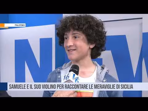 Samuele e il suo violino per raccontare le meraviglie di Sicilia