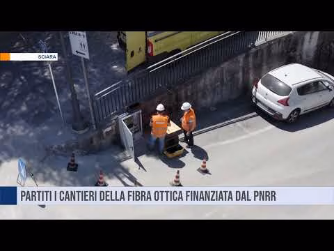 Sciara, partiti i cantieri della fibra ottica finanziata dal Pnrr