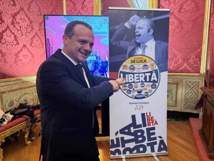 Europee, De Luca “Sondaggi ci danno al 2% ma puntiamo al 4,2%”