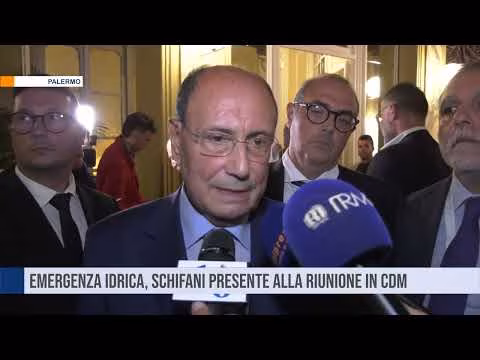 Emergenza idrica, Schifani presente alla riunione in Cdm