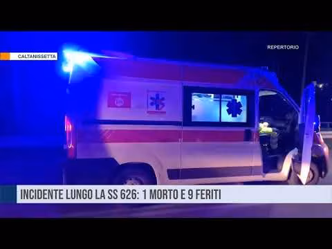 Incidente lungo la SS 626: 1 morto e 9 feriti