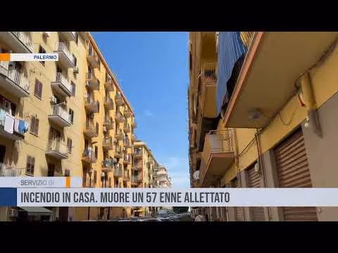 Palermo. Incendio in casa